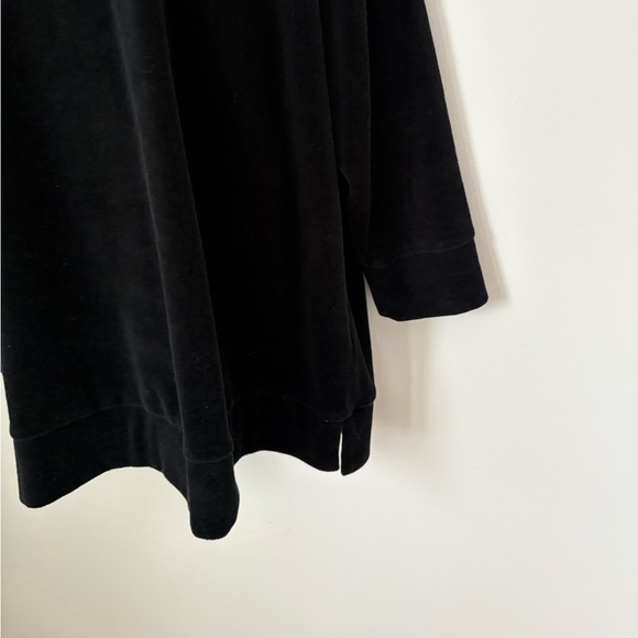 EILEEN FISHER VELOUR CREW NECK TUNIC TOP - Picture 3 of 7